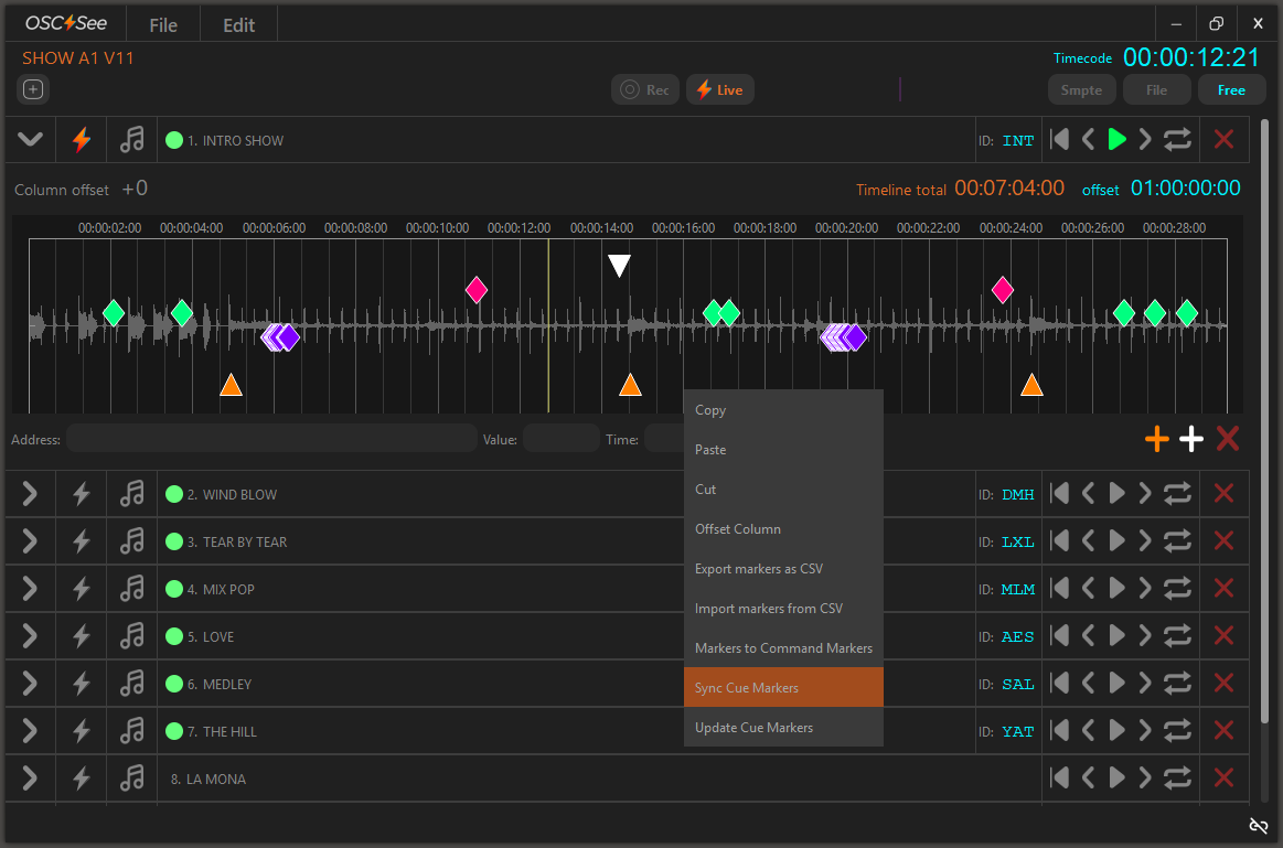 OSC See V2 timeline