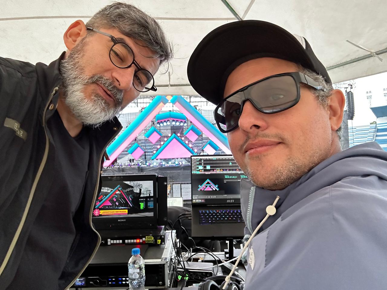 Luis Barrera and Rafael Pereyra at front of house